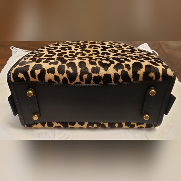 Coach Rogue Haircalf Leopard Print Glovetanned Leather Bag - Picture 6 of 16